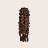 Extensions Feather Weft B-Curly – Mèches fines à nouer P4 30# B-Curly