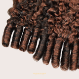 Extensions Feather Weft B-Curly – Mèches fines à nouer P4 30# B-Curly