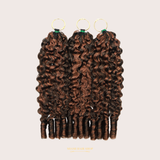 Extensions Feather Weft B-Curly – Mèches fines à nouer P4 30# B-Curly