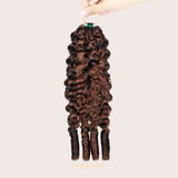 Extensions Feather Weft B-Curly – Mèches fines à nouer P4 30# B-Curly
