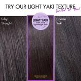 Perruque 7x6 Butterfly Cut Yaki Straight - Sans Colle - Taille Unique Ajustable