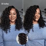 Perruque 7x6 Deep Curly - Sans Colle - Taille Unique Ajustable
