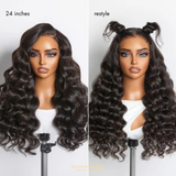 Perruque 7x6 Deep Curly - Sans Colle - Taille Unique Ajustable
