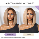 Perruque Bob Sans Colle Blond Cendré Ombré