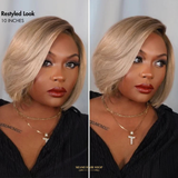 Perruque Bob Sans Colle Blond Cendré Ombré