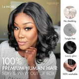 Perruque Loose Wave Noir Naturel 5x5 Sans Colle