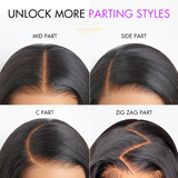 Perruque Loose Wave Noir Naturel 5x5 Sans Colle