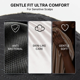 Perruque Pixie Curly à Frange – Brown Highlight Sans Colle