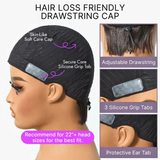 Perruque Pixie Raide à Frange Sans Colle