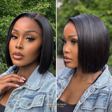 Silky Blunt Cut Bob – Glueless 13x4 PreMax