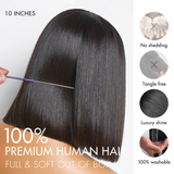 Silky Blunt Cut Bob – Glueless 13x4 PreMax