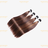 Tissage Straight | Chatain Méché | T1B4/30#