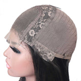 Bobo Wig Front Lace 4x4" Raide Brun Foncé