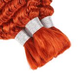 Cheveux en Vrac Ondulés Ginger350 - Couleur Gingembre Vibrant | Longueurs 10" à 28