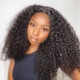 Front lace 13x4" Kinky Curly Brun Foncé