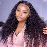 Front lace 13x4" Kinky Curly Brun Foncé