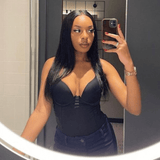 Front lace 13x4" Raide Brun Foncé