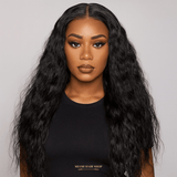Front lace 13x6" Deep Wave Brun Foncé