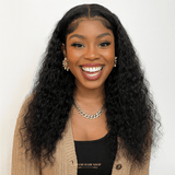 Front Lace 13x6" Kinky Curly Brun Foncé