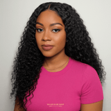 Front Lace 13x6" Kinky Curly Brun Foncé