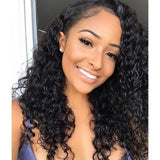 Front lace 4x4" Deep Wave Brun Foncé