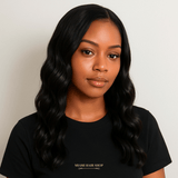Front lace 4x4" Loose Wave Brun Foncé