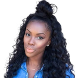 Front lace 4x4" Loose Wave Brun Foncé