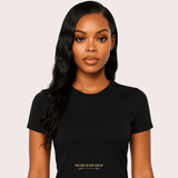 Front lace 4x4" Loose Wave Brun Foncé