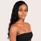 Front lace 4x4" Loose Wave Brun Foncé