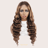 Front Lace 4x4" Loose Wave P4/27