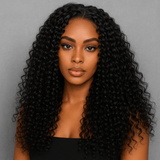 Half Wig Afro Curly - Perruque à Cordon Ajustable Sans Colle 250%