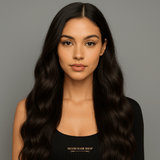 Half Wig Body Wave - Perruque à Cordon Ajustable Sans Colle 250%