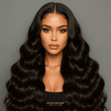 Half Wig Body Wave - Perruque à Cordon Ajustable Sans Colle 250%