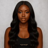 Half Wig Body Wave - Perruque à Cordon Ajustable Sans Colle 250%