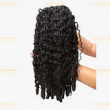 Half Wig Burmese Curly - Perruque à Cordon Ajustable Sans Colle 250%
