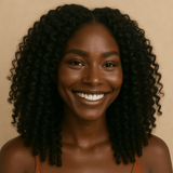 Half Wig Burmese Curly - Perruque à Cordon Ajustable Sans Colle 250%