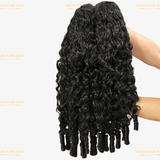 Half Wig Burmese Curly - Perruque à Cordon Ajustable Sans Colle 250%