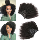 Kit Extensions à Clips Afro Curly Brun 120 gr