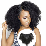 Kit Extensions à Clips Afro Curly Noir 120 gr Déstockage