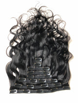 Kit Extensions à Clips Body Wave Noir 120 gr