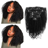 Kit Extensions à Clips Kinky Curly Noir 120 gr