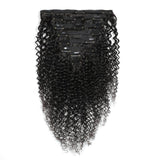 Kit Extensions à Clips Kinky Curly Noir 120 gr