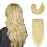 Kit Extensions à Clips Straight Blond Platine gr