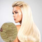 Kit Extensions à Clips Straight Blond Platine gr