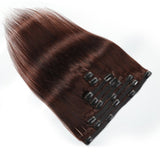 Kit Extensions à Clips Straight Chocolat 120 gr, 4# - Miami Hair Shop