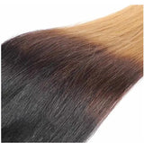 Kit Extensions à Clips Straight Ombre Brun Chocolat Blond 120 gr Déstockage