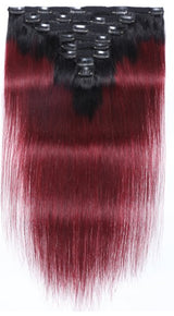 Kit Extensions à Clips Straight Ombre Brun Foncé 99J 120 gr