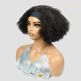 Perruque Bandeau Kinky Curly Brun Foncé Densité 250%