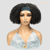 Perruque Bandeau Kinky Curly Brun Foncé Densité 250%