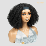 Perruque Bandeau Kinky Curly Brun Foncé Densité 250%